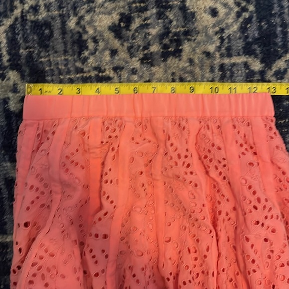 Silk Eyelet Mini Skirt - Picture 6 of 7